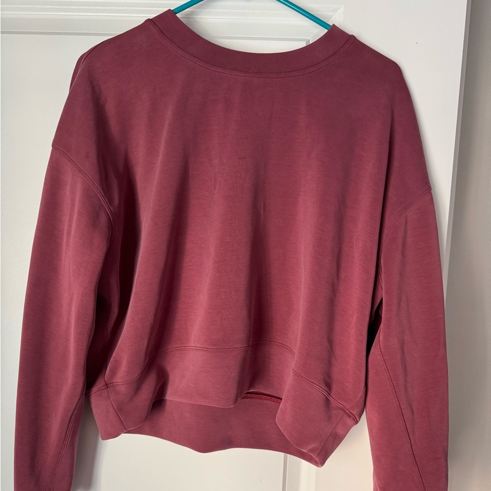 lululemon athletica Rose Mauve Cropped Sweatshirt